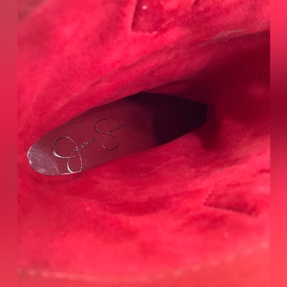 👠NWOB👠Jessica Simpson Vianne Stiletto Crystal Embellishment Boots - Picture 17 of 17